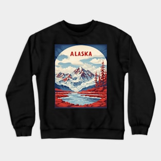 Alaska United States of America Tourism Vintage Poster Crewneck Sweatshirt